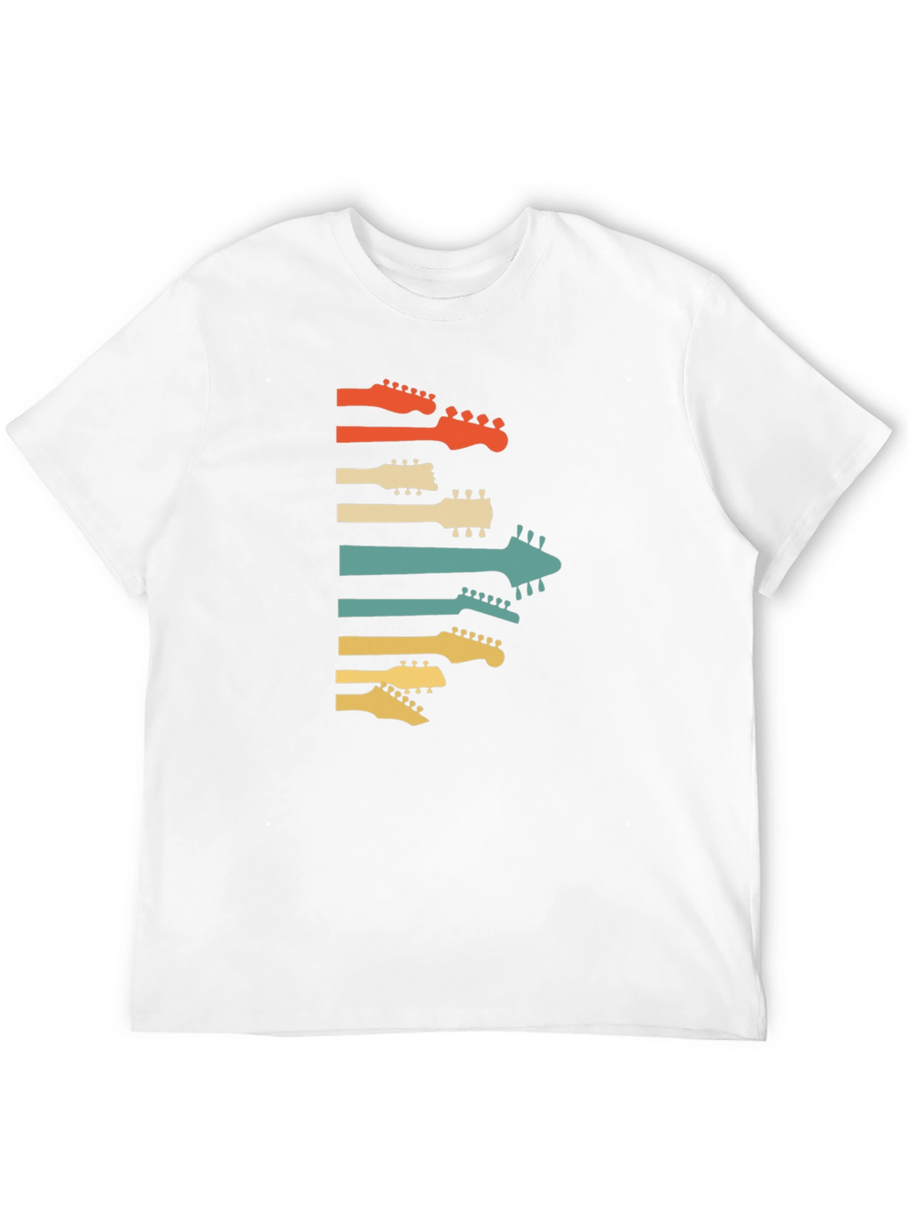 Retro Guitar Headstock Graphic Tee