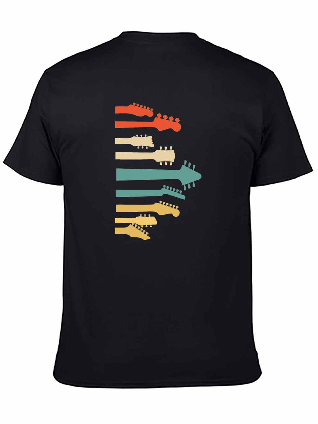 Retro Guitar Headstock Graphic Tee
