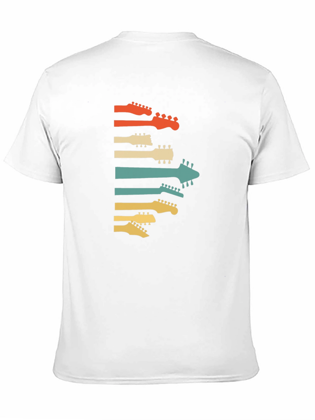 Retro Guitar Headstock Graphic Tee