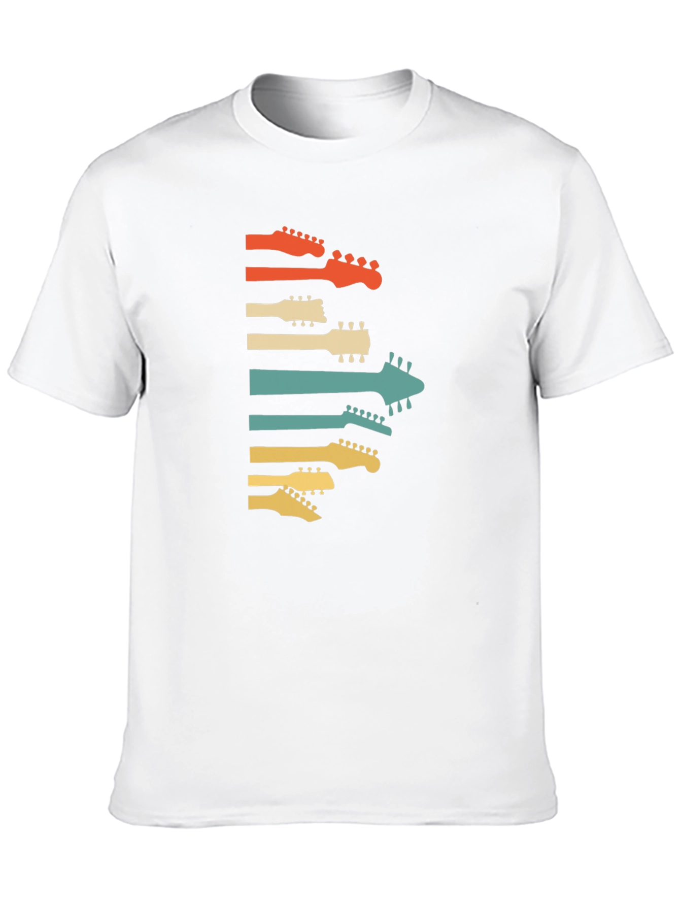Retro Guitar Headstock Graphic Tee