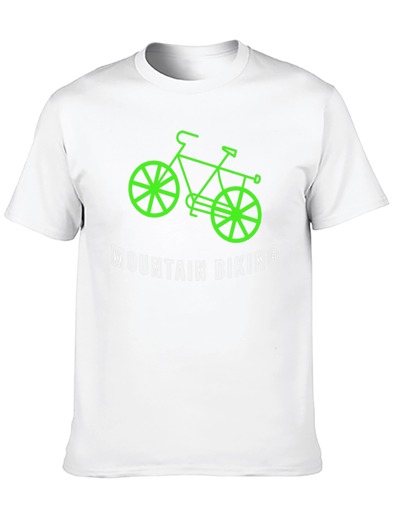 Mountain Biking Graphic T-Shirt - Black