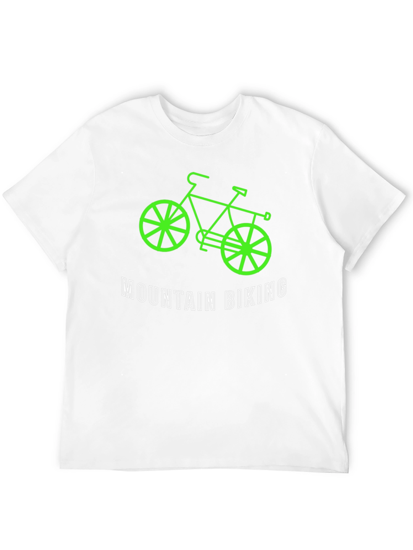 Mountain Biking Graphic T-Shirt - Black