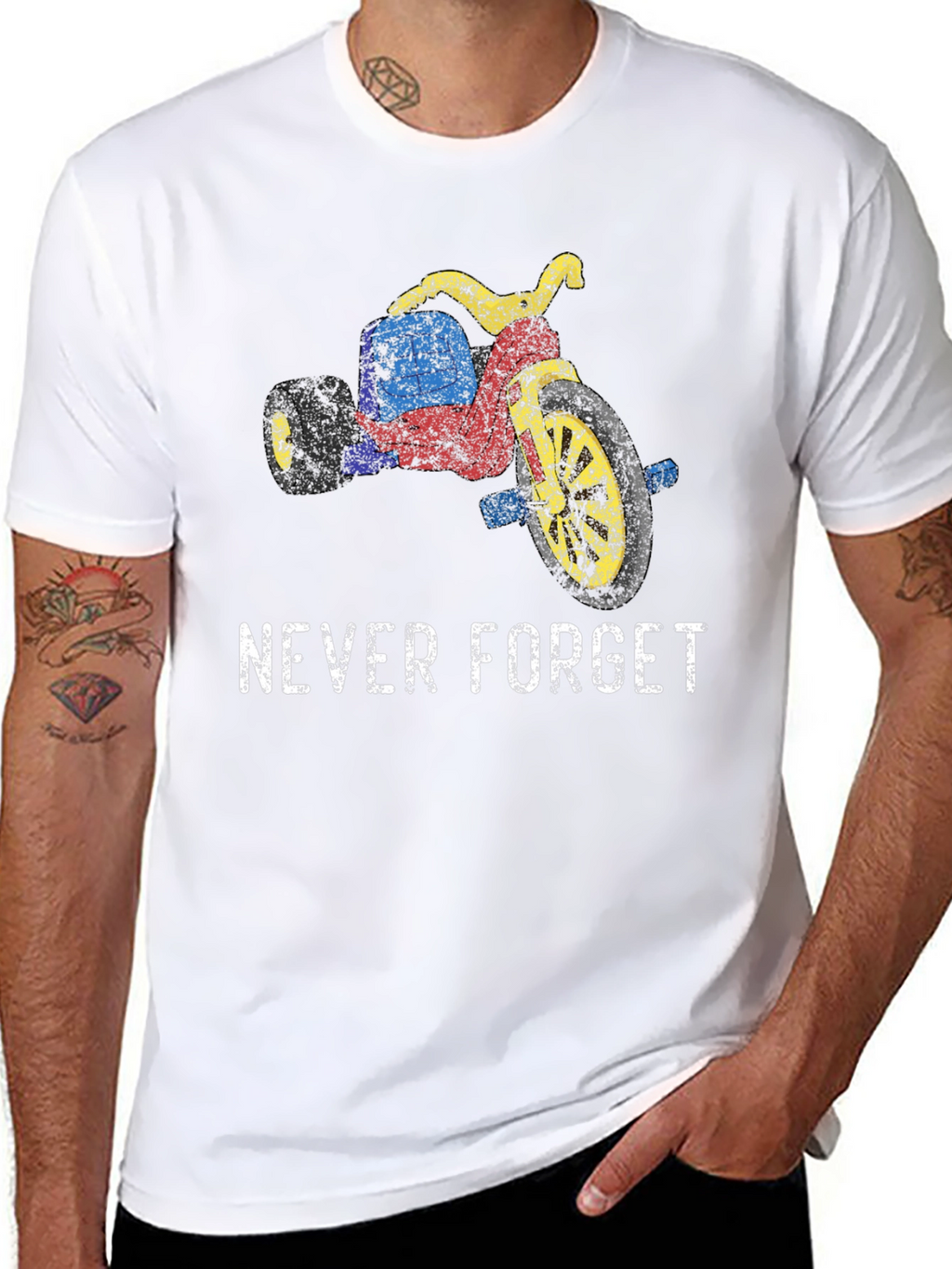 Retro Tricycle T-Shirt - Never Forget
