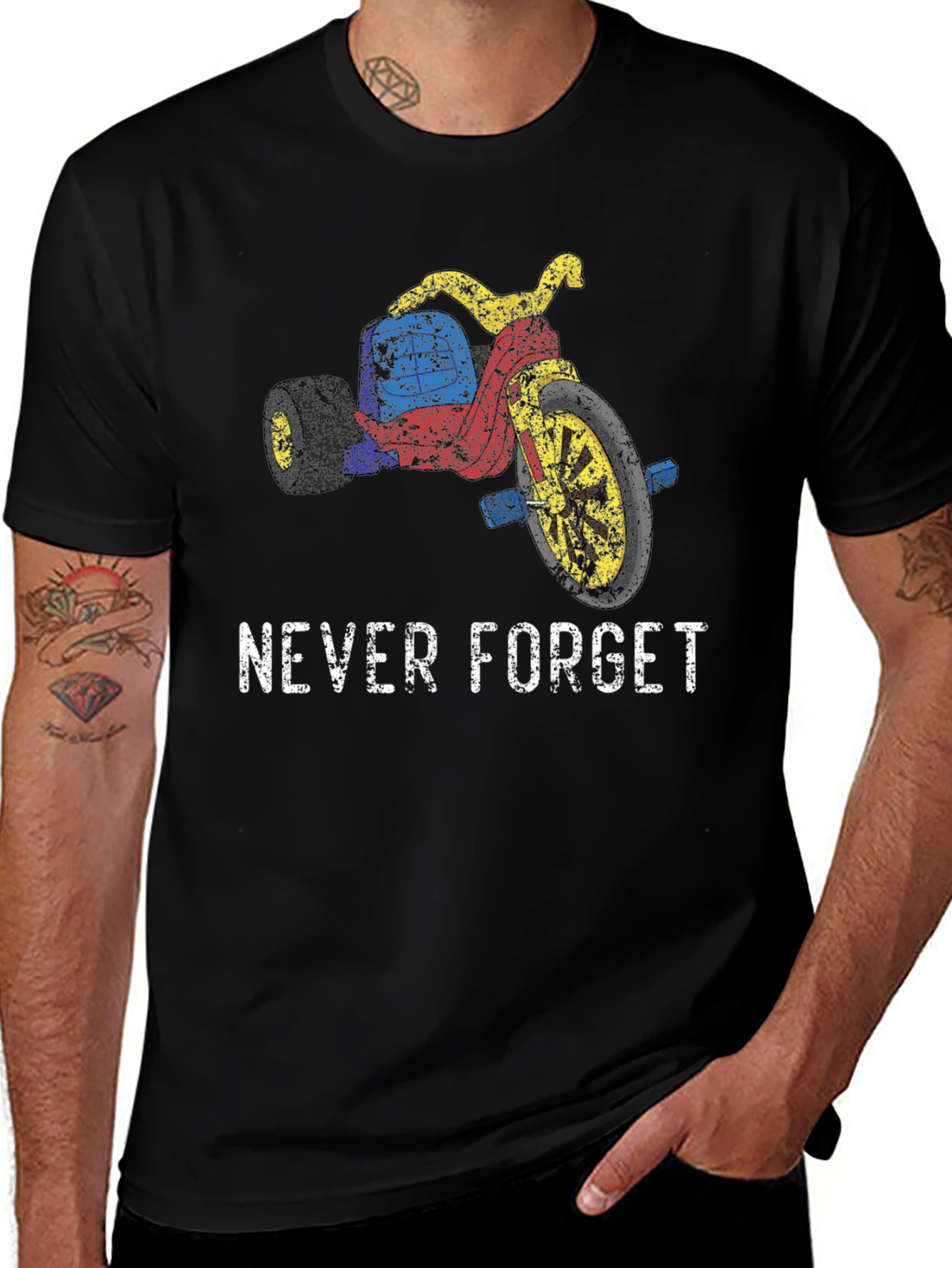 Retro Tricycle T-Shirt - Never Forget