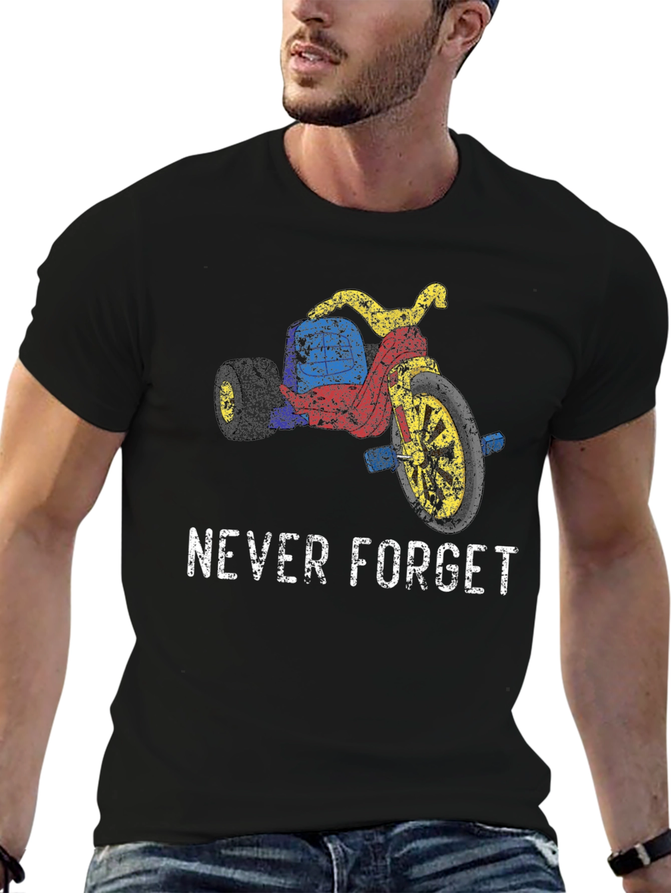 Retro Tricycle T-Shirt - Never Forget