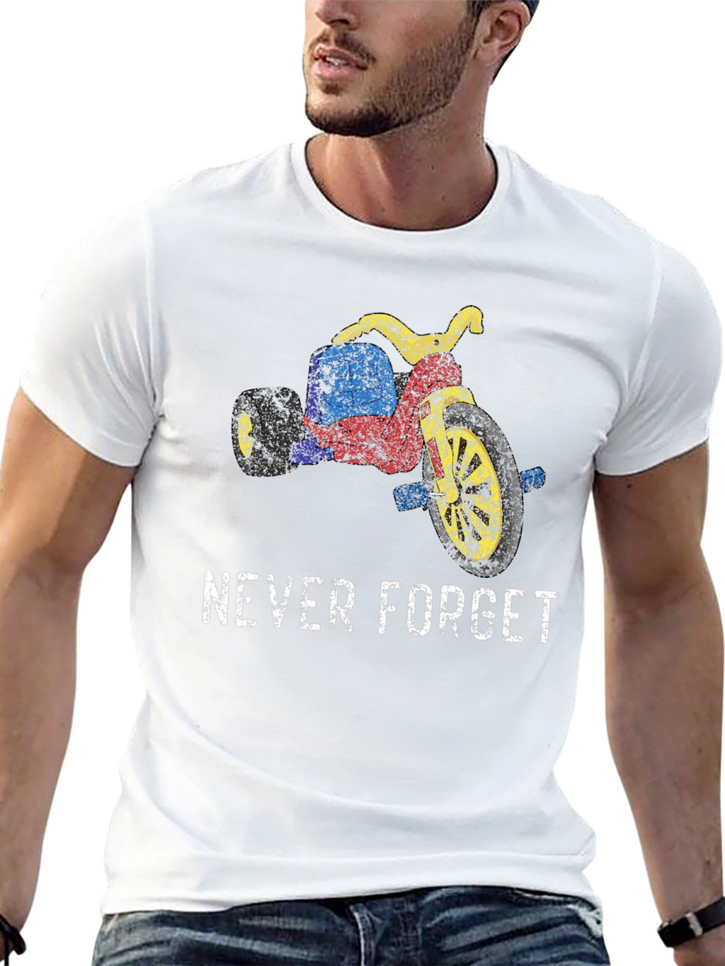 Retro Tricycle T-Shirt - Never Forget