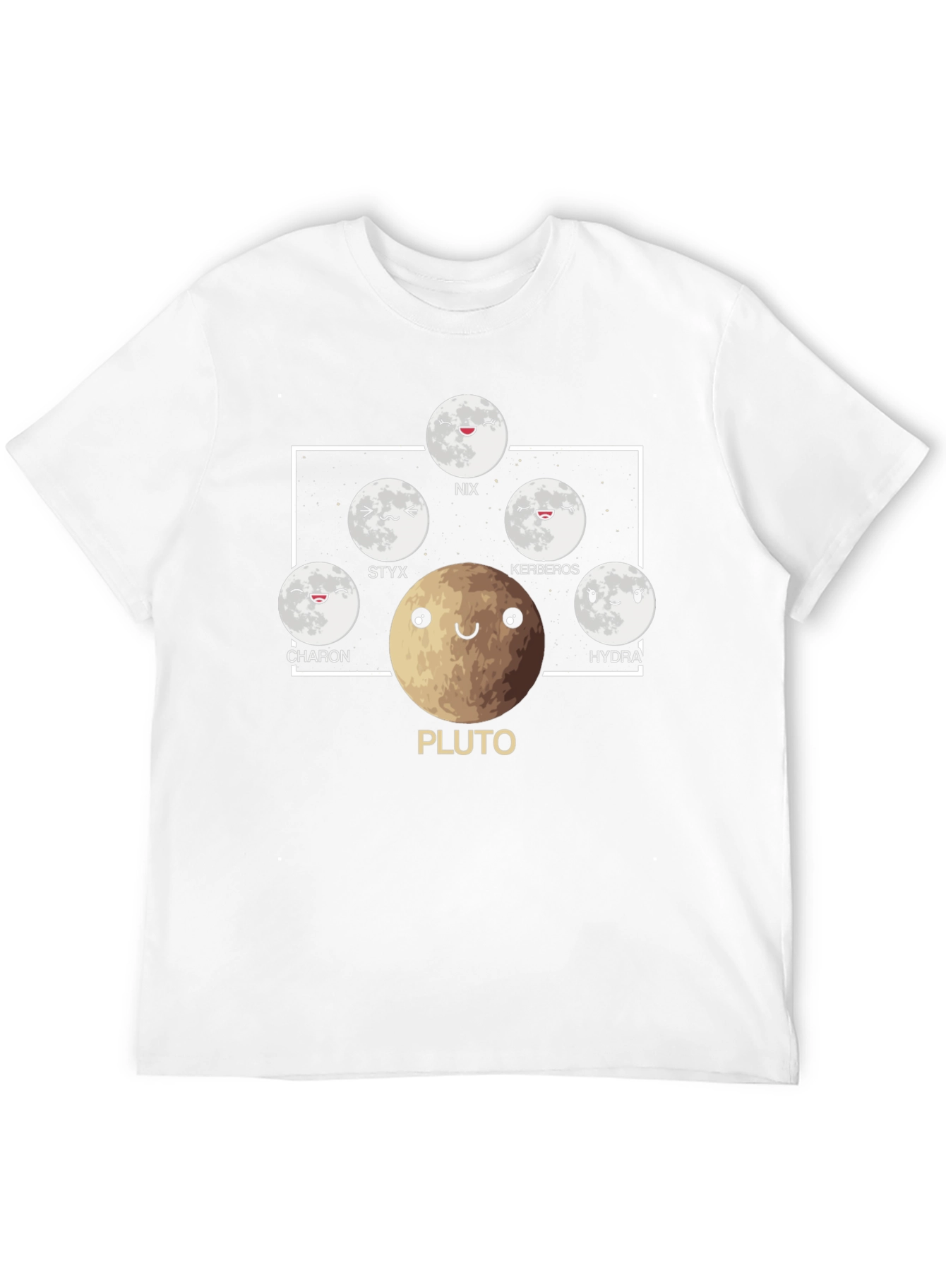 Pluto & Moons Graphic Tee - Astronomy T-Shirt