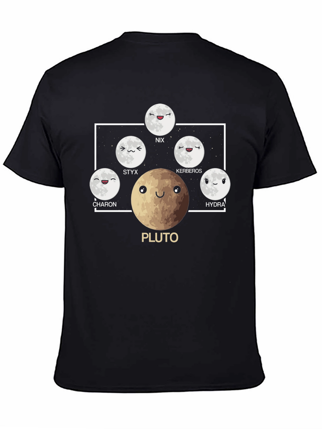 Pluto & Moons Graphic Tee - Astronomy T-Shirt