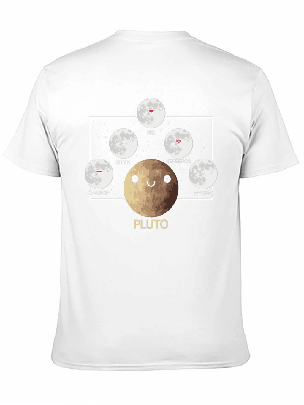 Pluto & Moons Graphic Tee - Astronomy T-Shirt