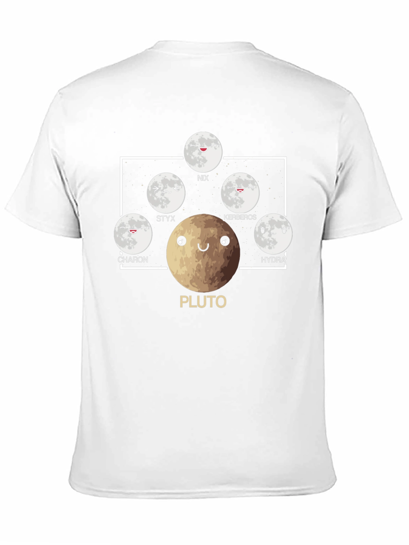 Pluto & Moons Graphic Tee - Astronomy T-Shirt