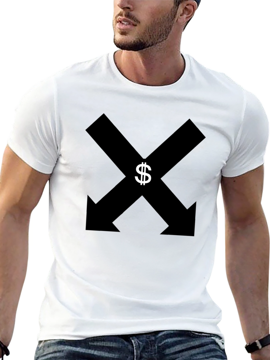 Downwards Dollar Sign T-Shirt
