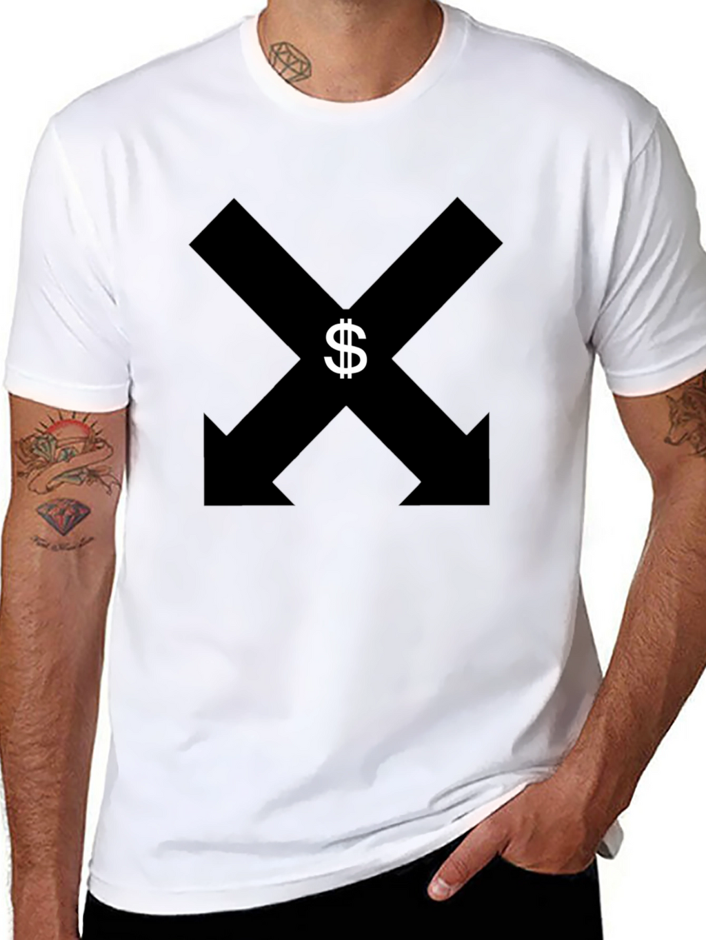 Downwards Dollar Sign T-Shirt
