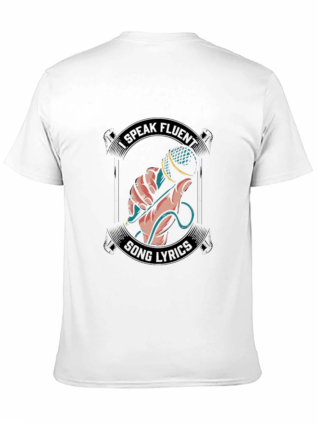 Fluent Song Lyrics Graphic Tee - Black