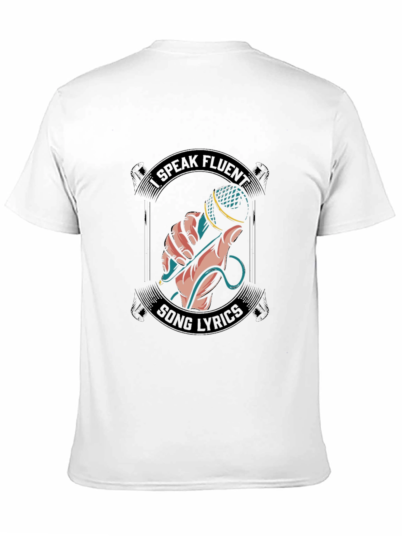 Fluent Song Lyrics Graphic Tee - Black