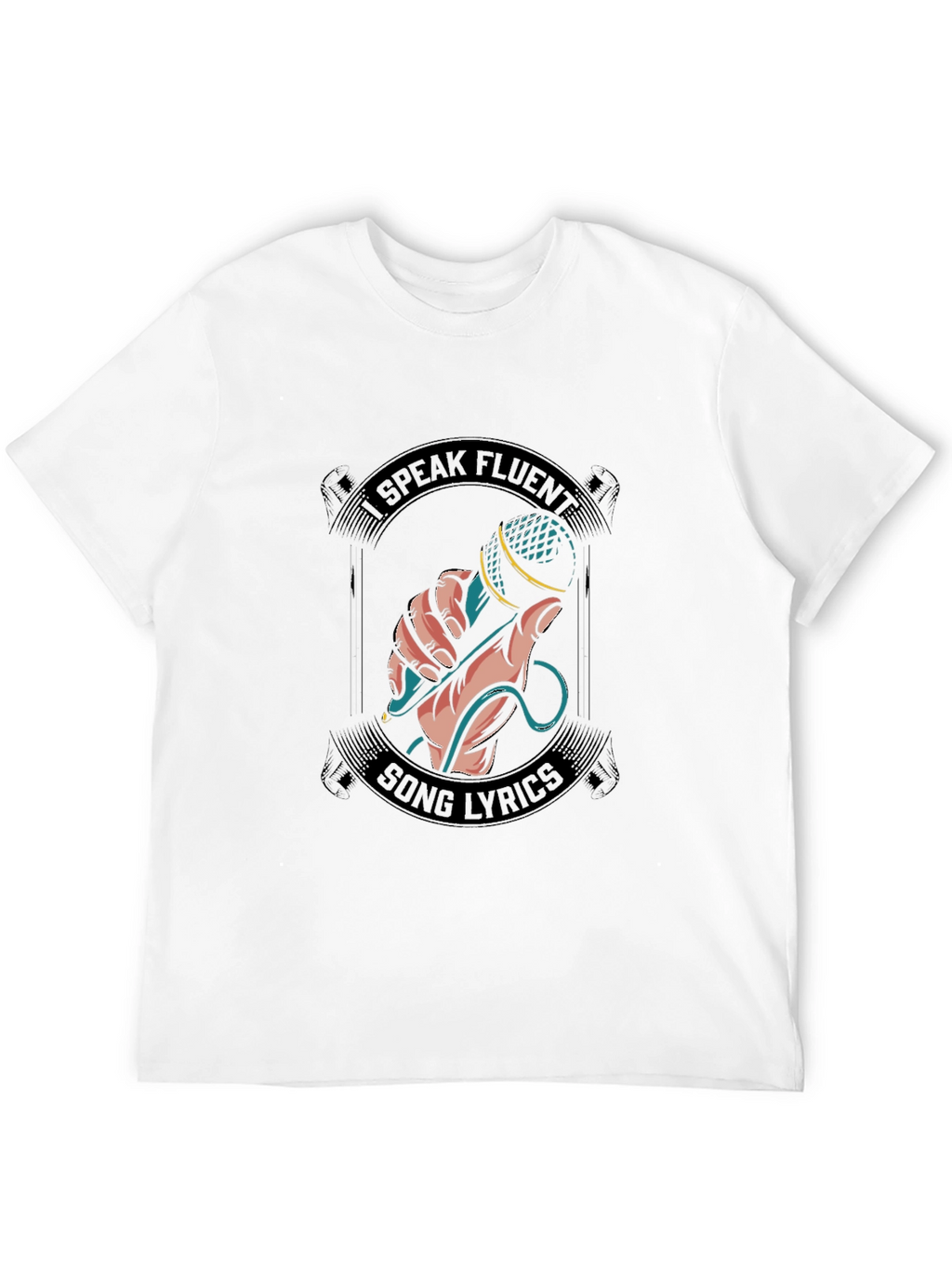 Fluent Song Lyrics Graphic Tee - Black