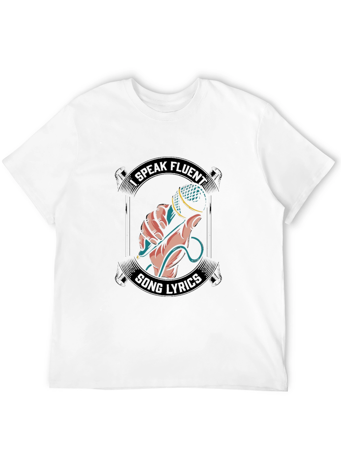 Fluent Song Lyrics Graphic Tee - Black