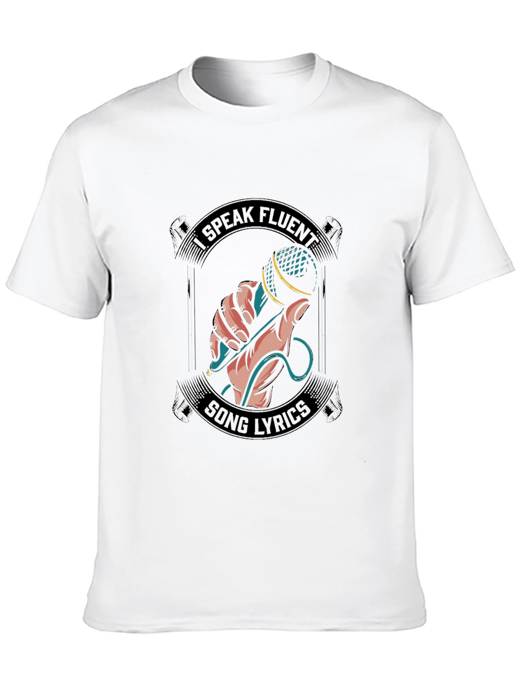 Fluent Song Lyrics Graphic Tee - Black