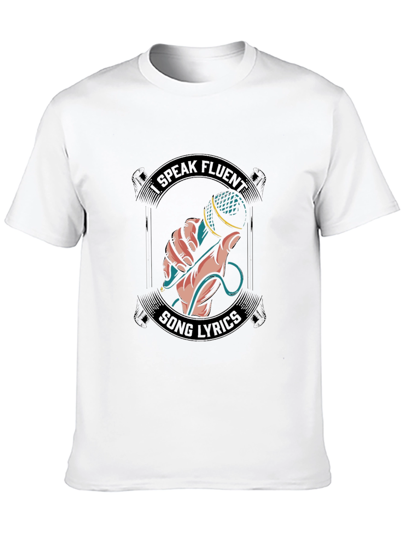 Fluent Song Lyrics Graphic Tee - Black