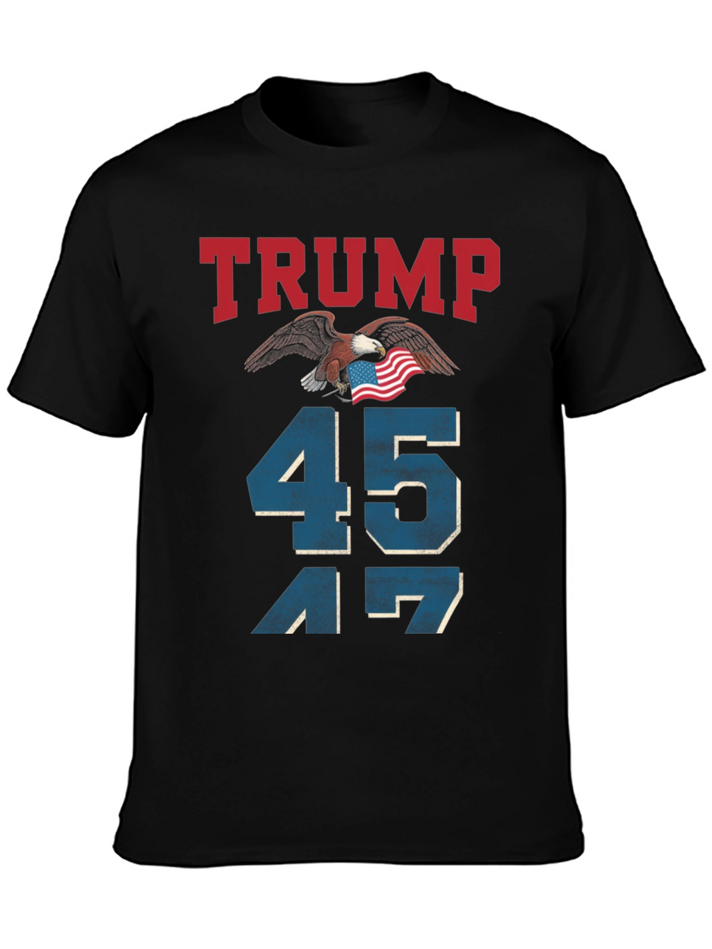 Trump 45 47 Eagle Patriotic T-Shirt