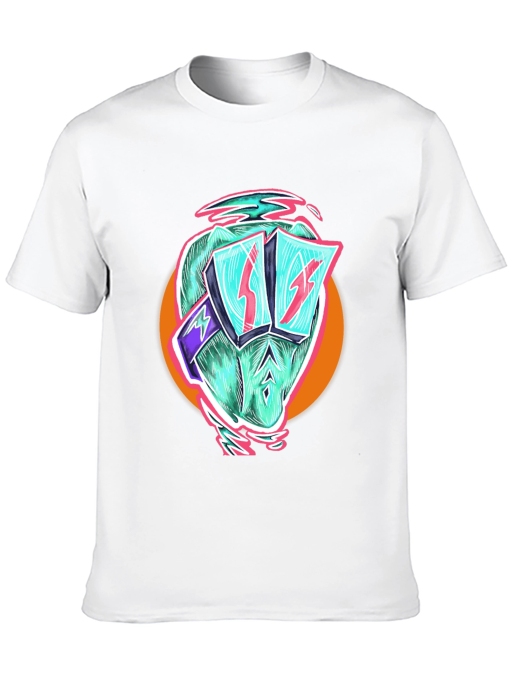 Cool Dino Black T-Shirt - Retro Cartoon Graphic