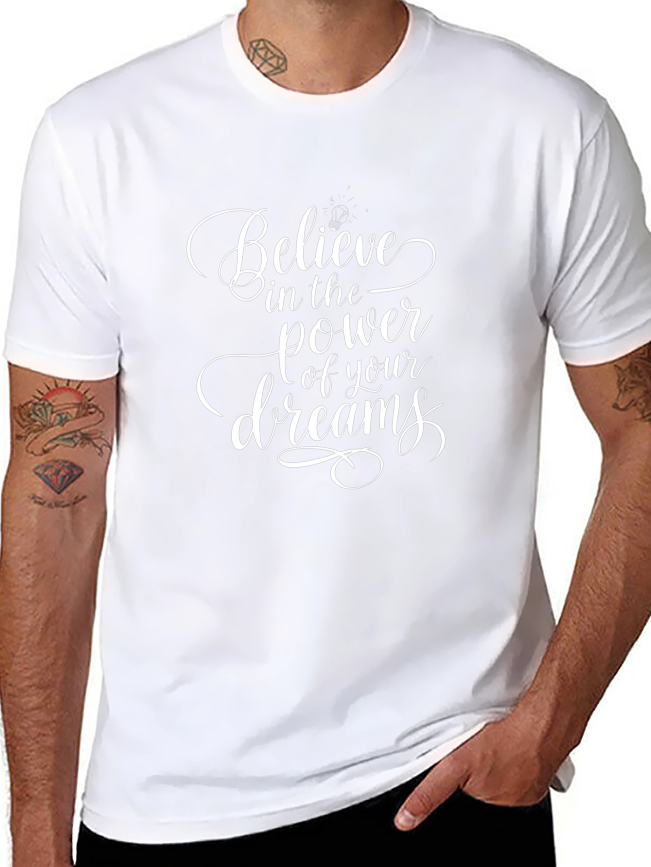 Believe in Your Dreams Graphic Tee - Black