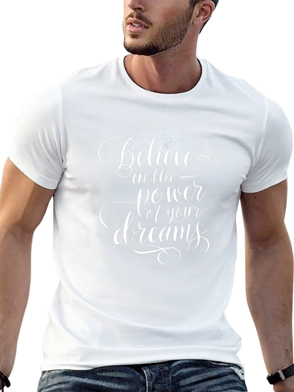 Believe in Your Dreams Graphic Tee - Black