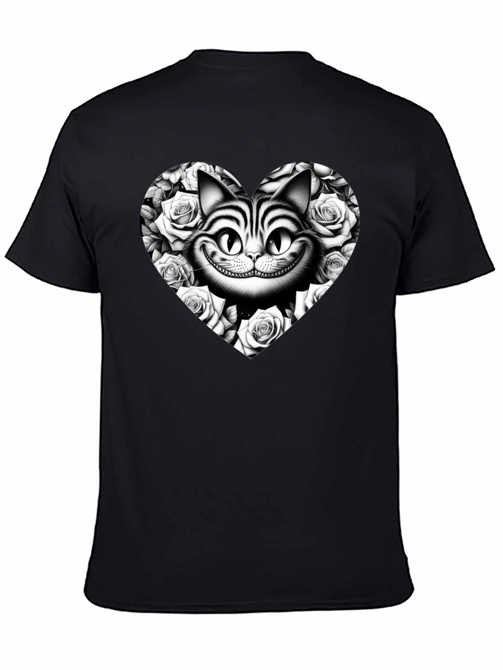 Cheshire Cat Rose Heart T-Shirt
