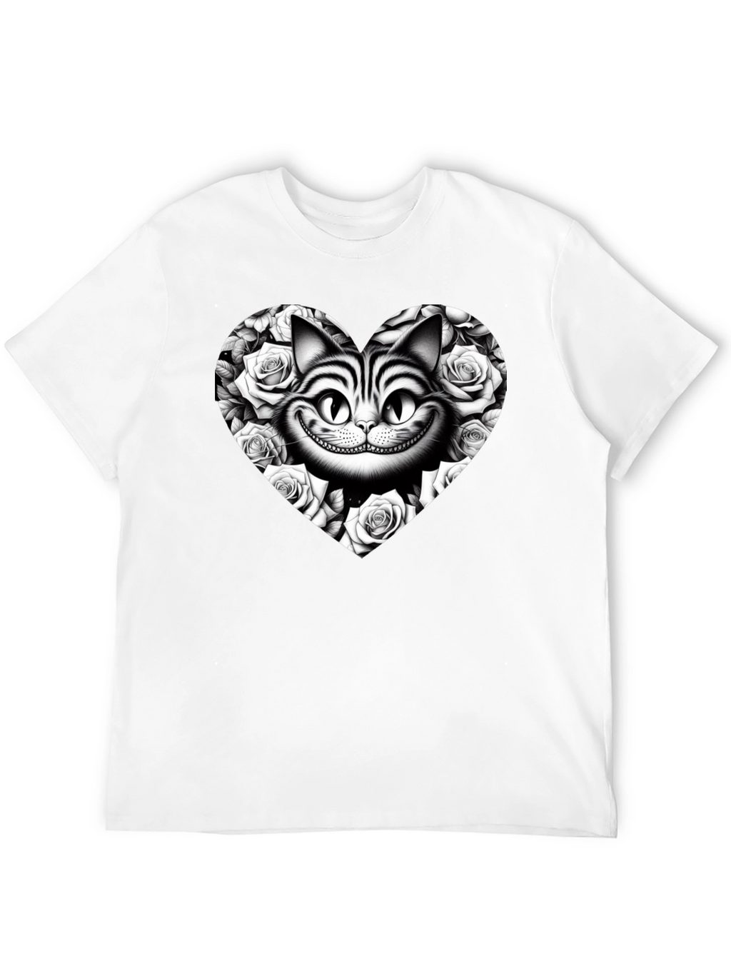 Cheshire Cat Rose Heart T-Shirt