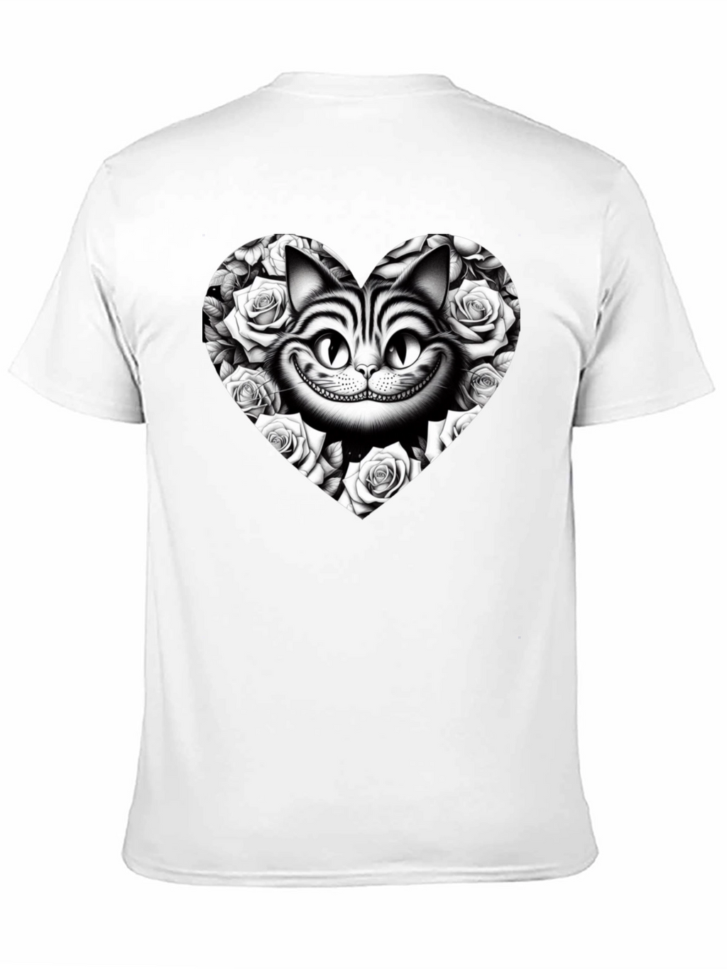 Cheshire Cat Rose Heart T-Shirt