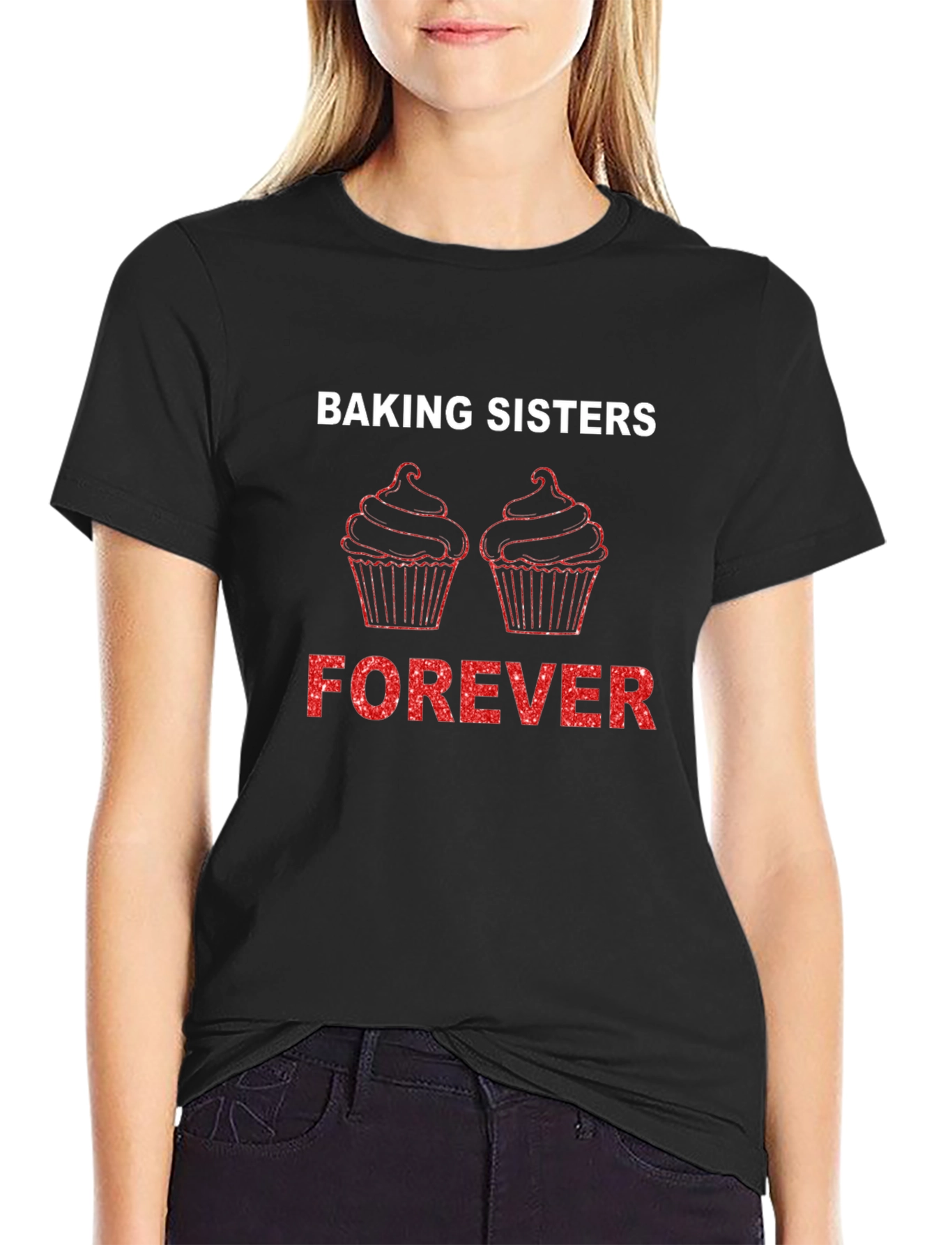 Baking Sisters Forever T-Shirt Cupcake Tee