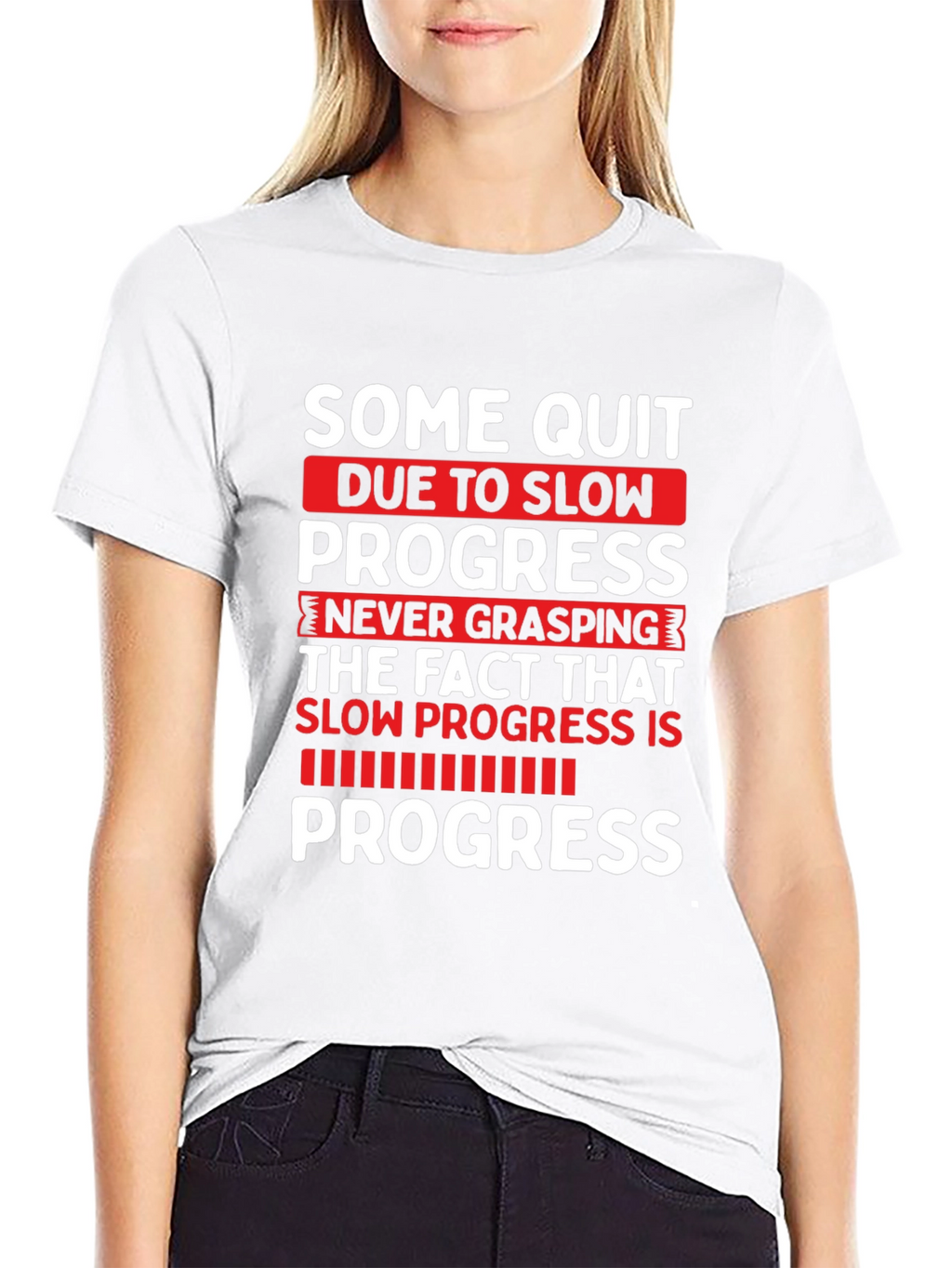 Motivational Progress T-Shirt - Fitness Gym Workout Tee