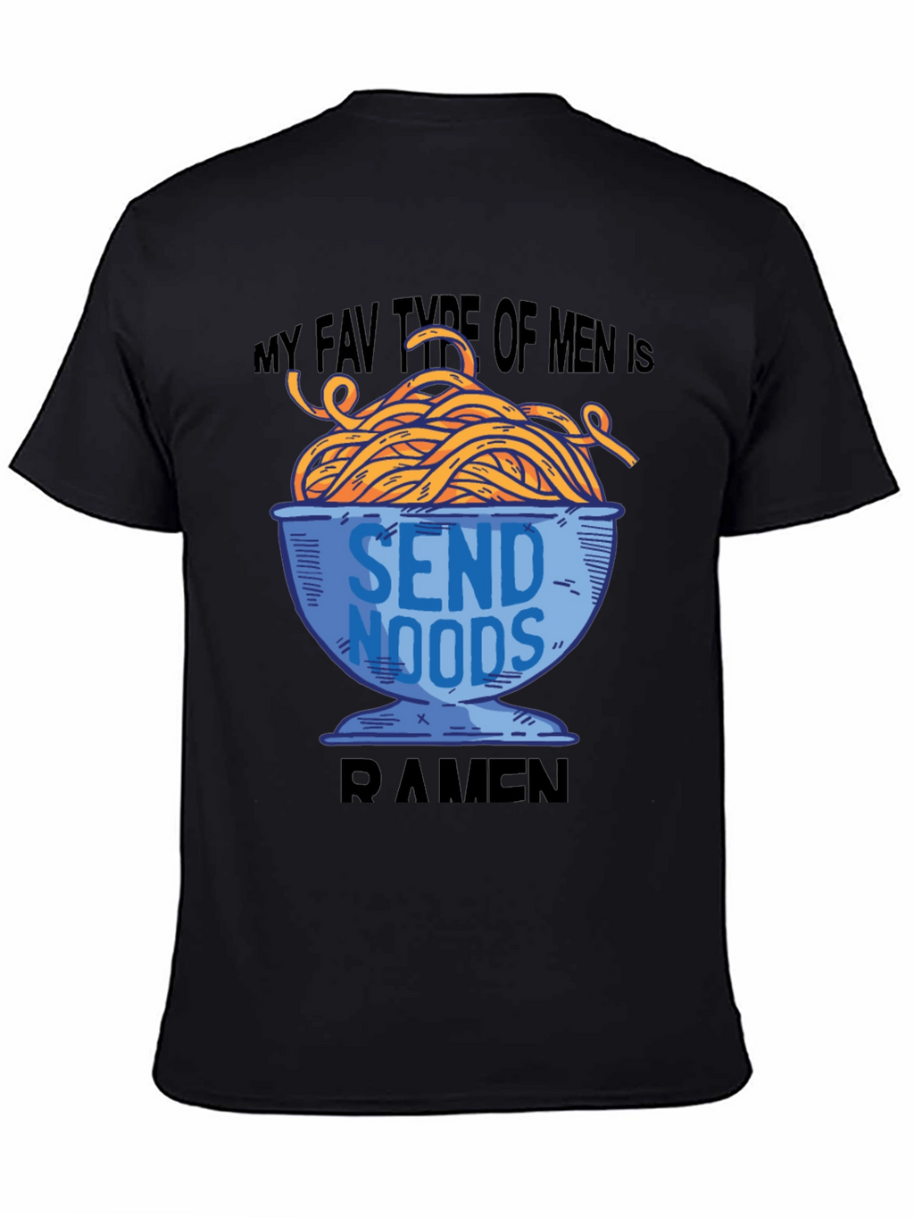 Ramen Noodle Mens T-Shirt - Send Noods Tee