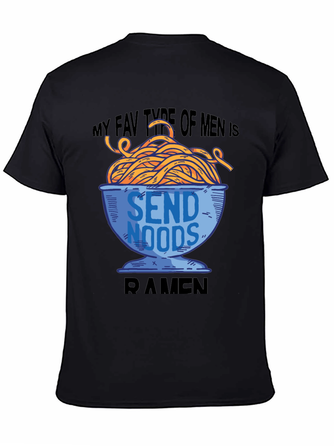 Ramen Noodle Mens T-Shirt - Send Noods Tee