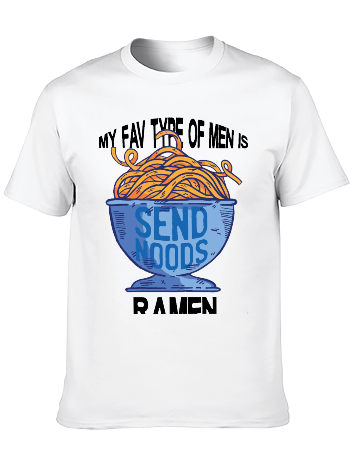 Ramen Noodle Mens T-Shirt - Send Noods Tee