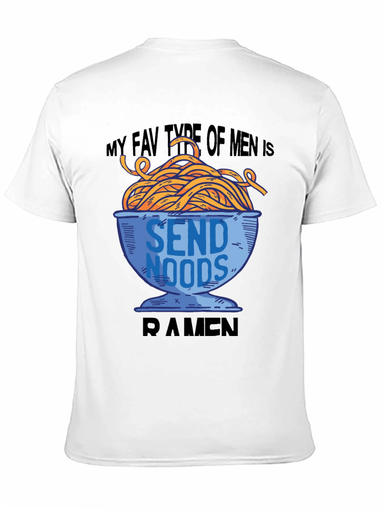 Ramen Noodle Mens T-Shirt - Send Noods Tee