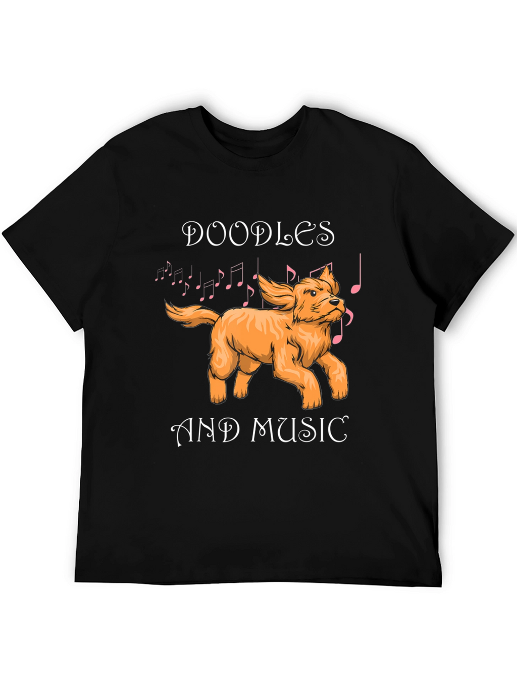 Doodles and Music Graphic T-Shirt