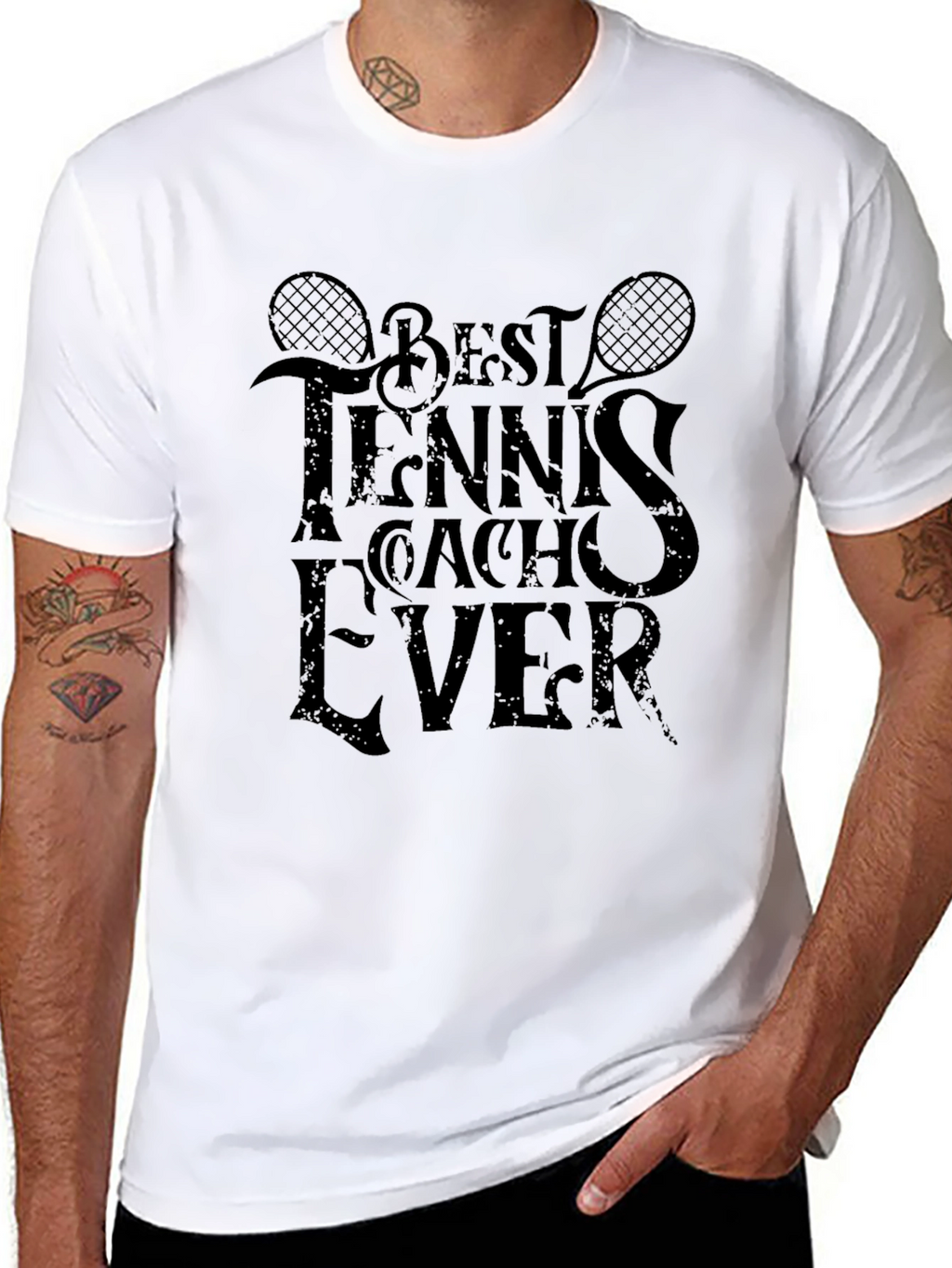 Best Tennis Coach Ever Graphic Tee