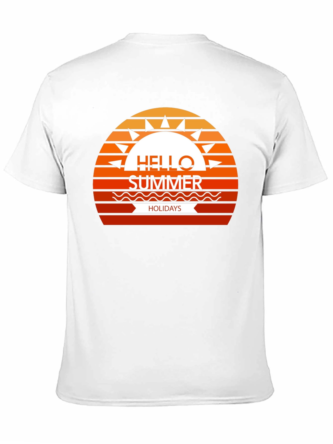 Summer Holidays Graphic Tee - Black