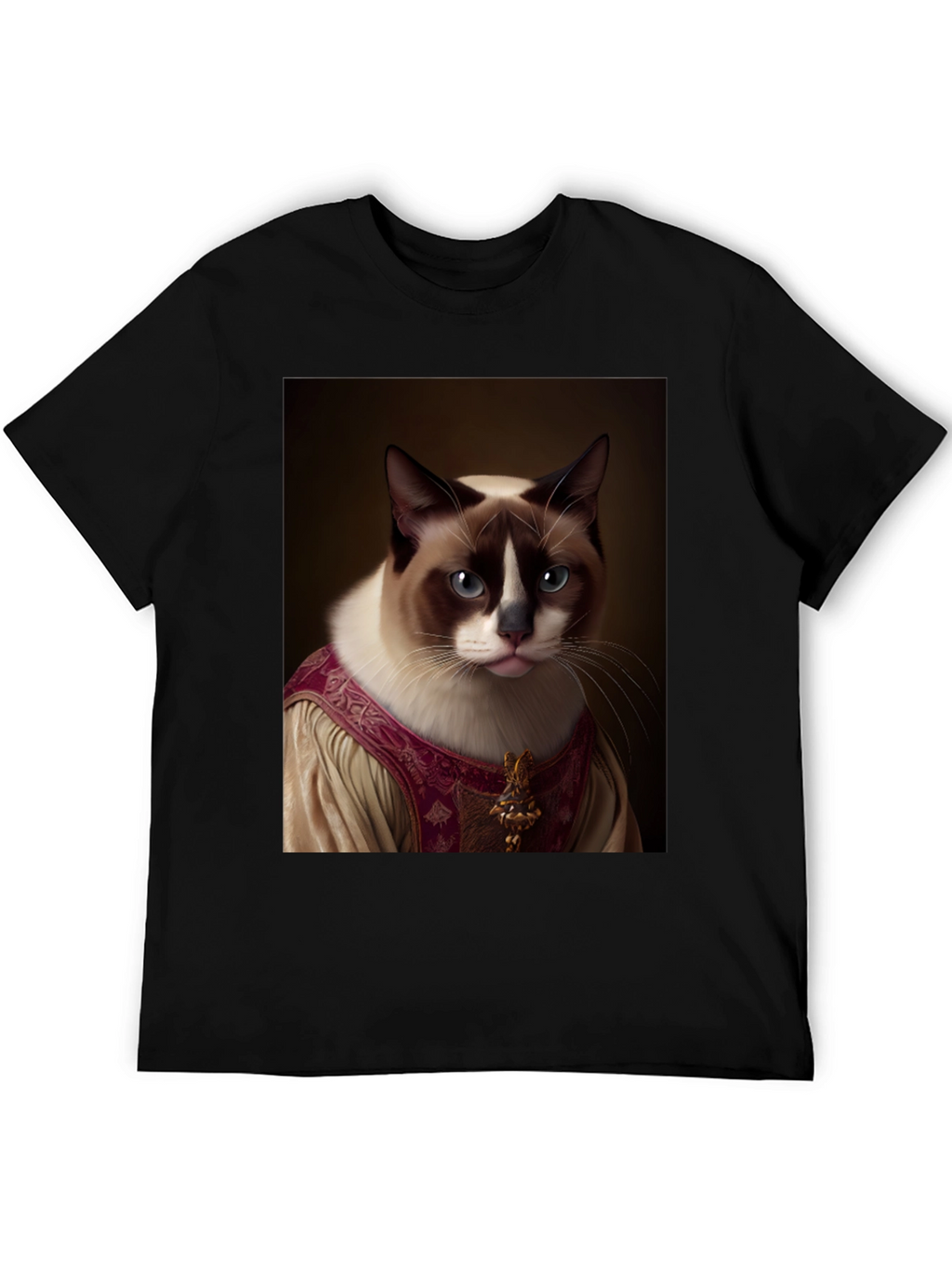 Regal Cat Portrait T-Shirt