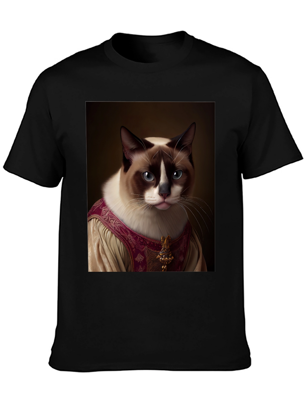 Regal Cat Portrait T-Shirt