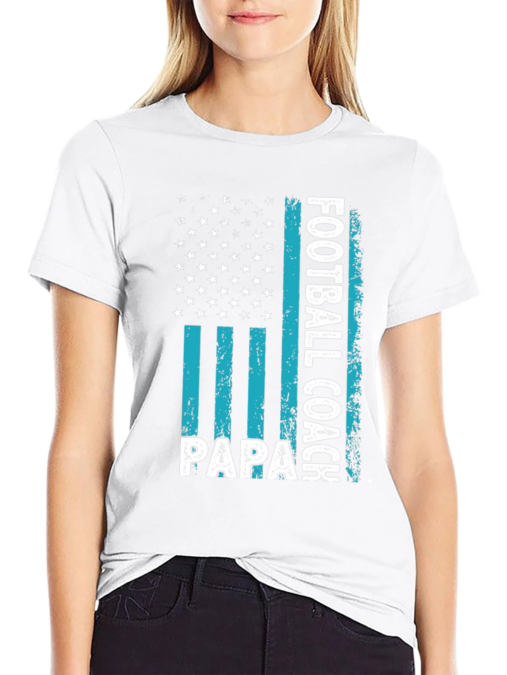 Football Coach Papa Graphic T-Shirt