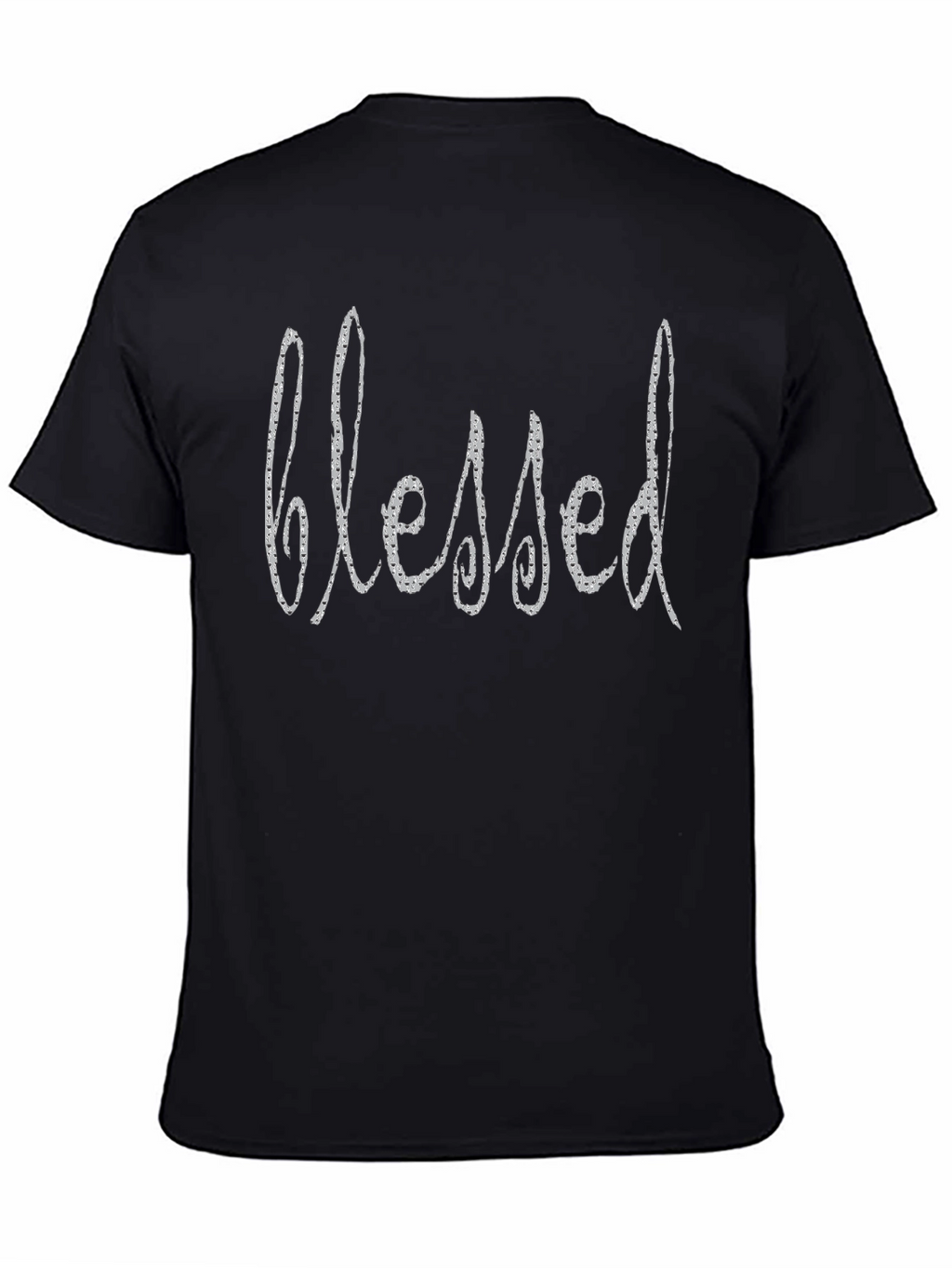 Blessed Graphic Print Black T-Shirt