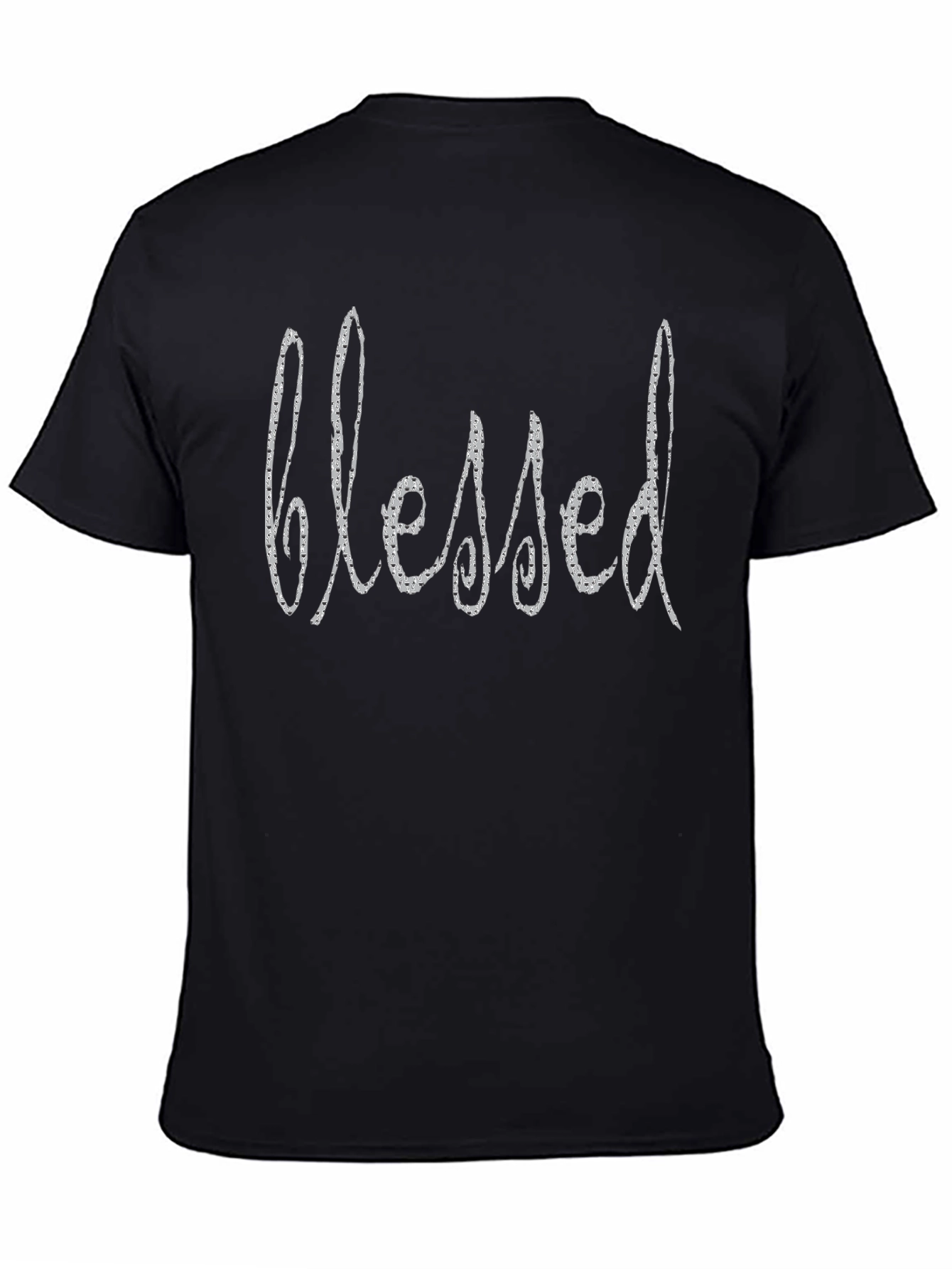 Blessed Graphic Print Black T-Shirt