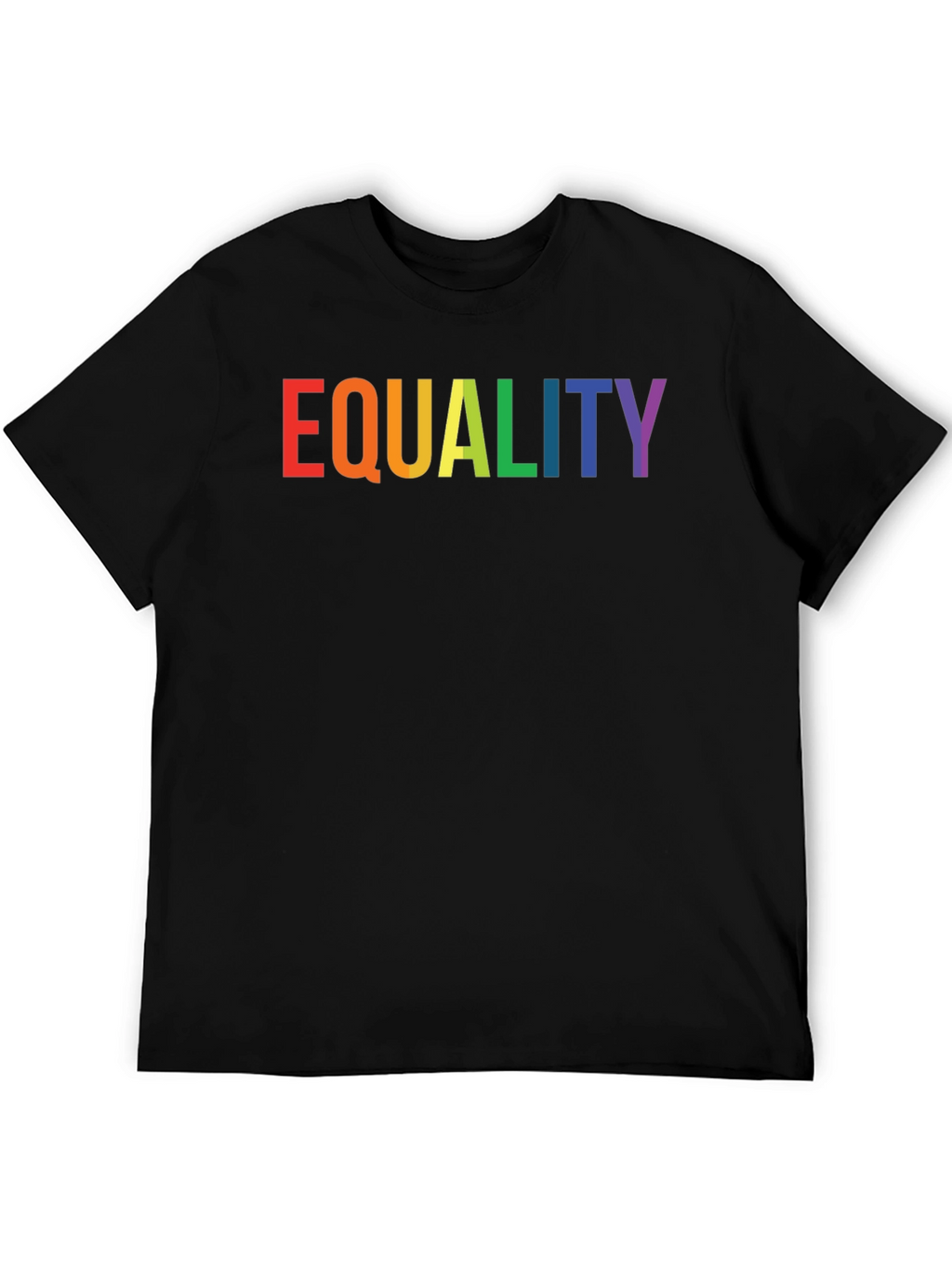 Equality Rainbow Pride T-Shirt - Black