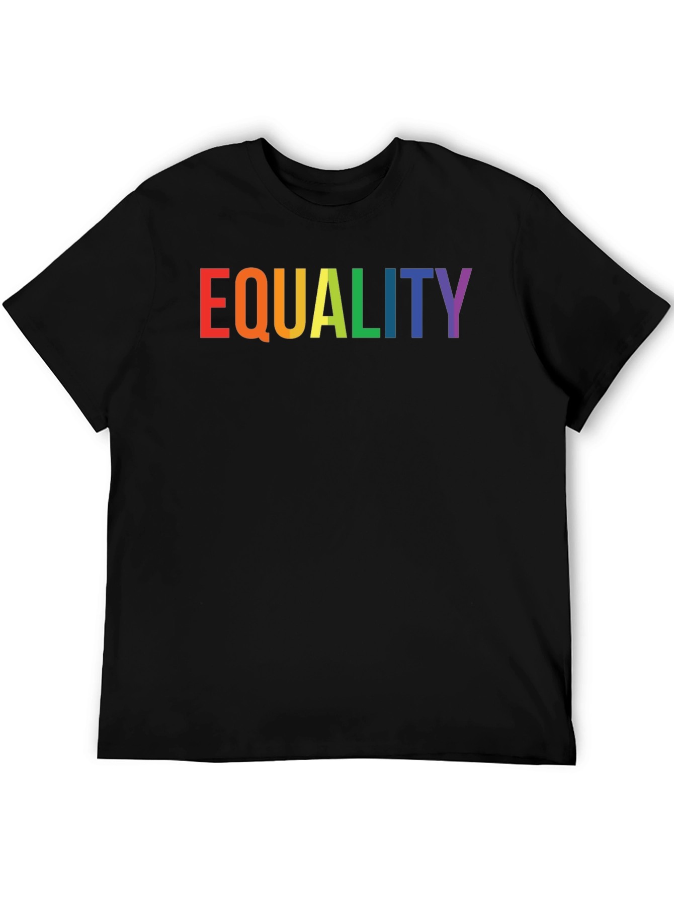 Equality Rainbow Pride T-Shirt - Black