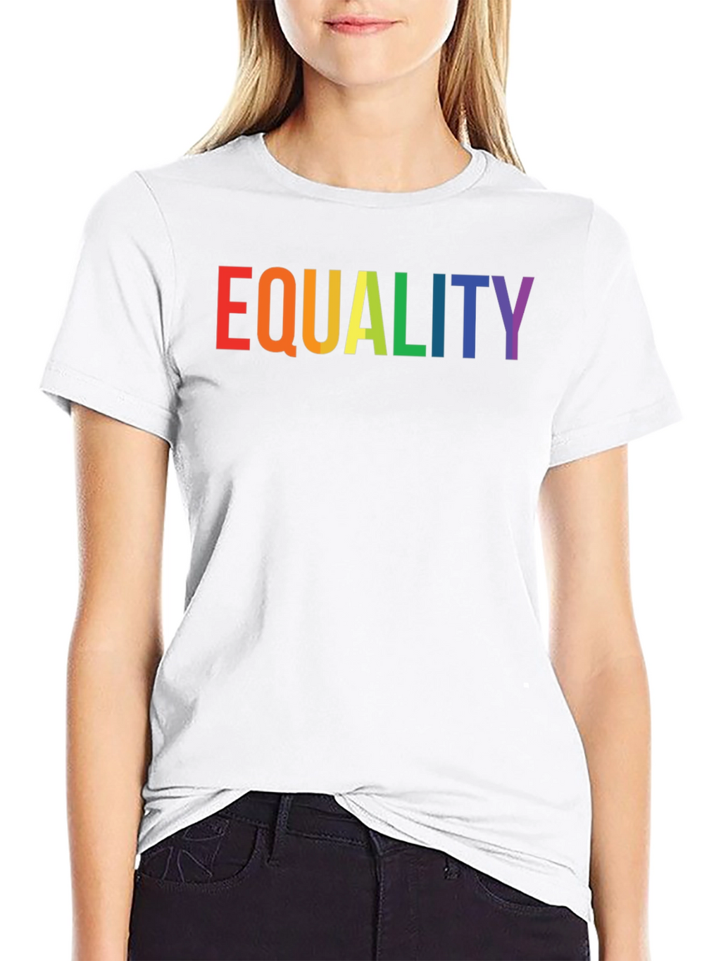 Equality Rainbow Pride T-Shirt - Black