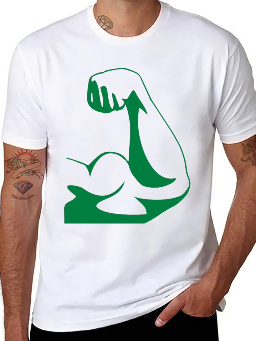 Hulk Arm Black T-Shirt - Show Your Strength!