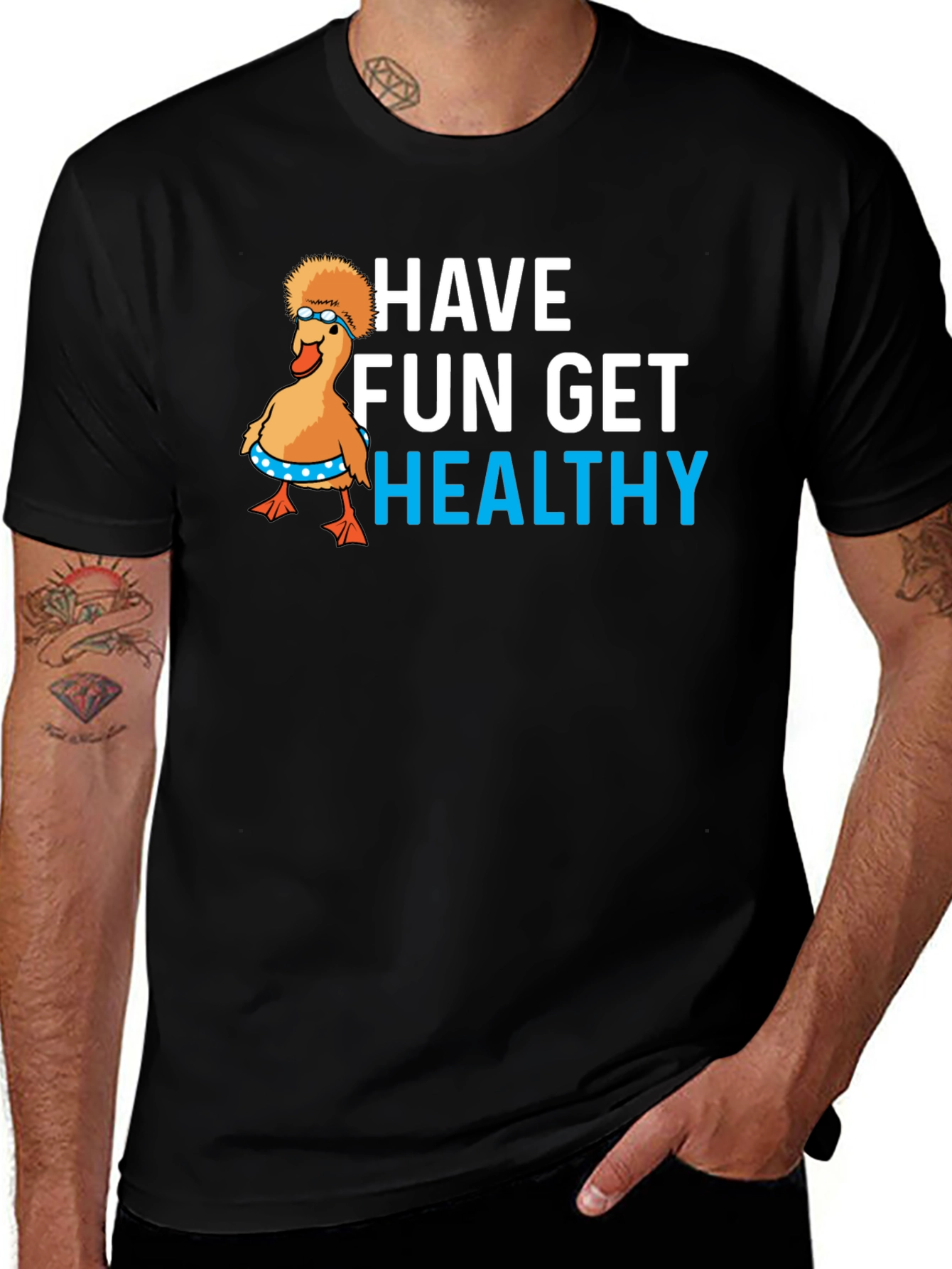 Have Fun Get Healthy Graphic T-Shirt