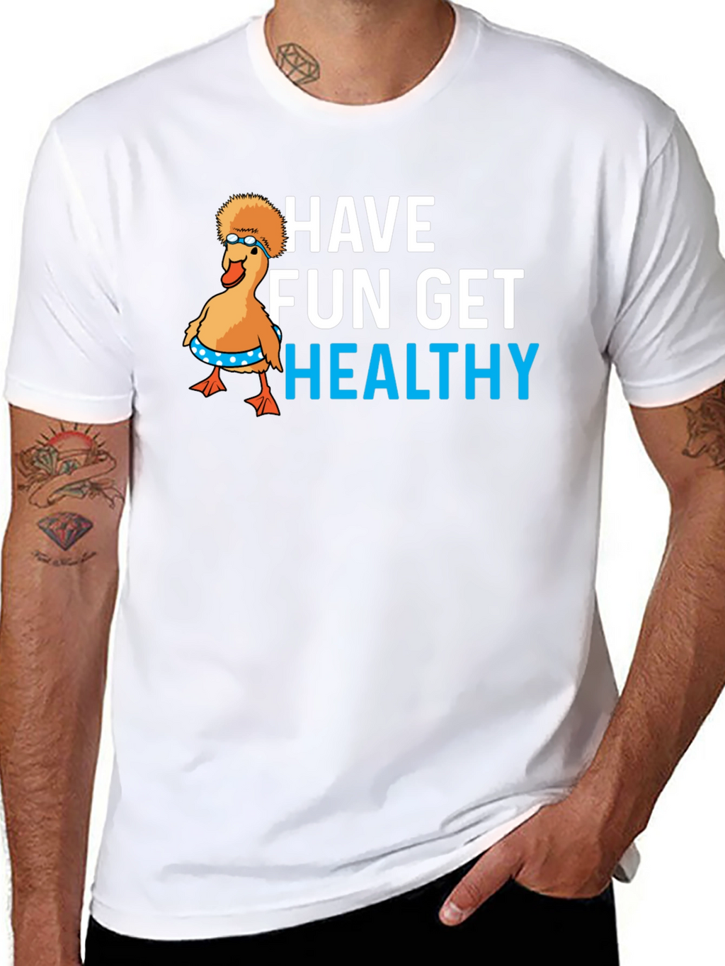 Have Fun Get Healthy Graphic T-Shirt