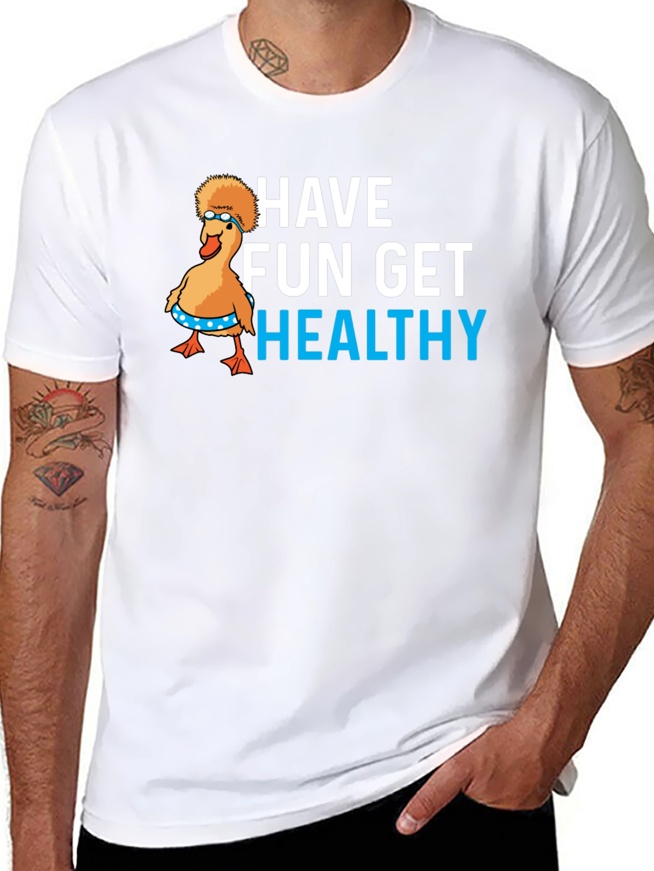 Have Fun Get Healthy Graphic T-Shirt